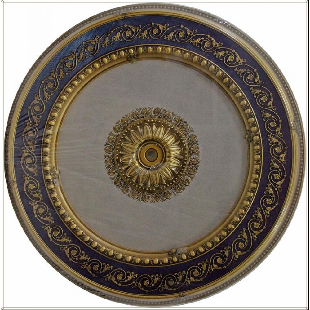 160 cm Yuvarlak Osmanli Saray Tavan Sf-328 Avize Gobegi Patina-Eskitme Altin Varakli 3D